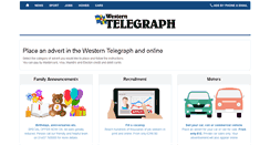 Desktop Screenshot of adbooker.westerntelegraph.co.uk