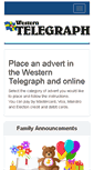 Mobile Screenshot of adbooker.westerntelegraph.co.uk
